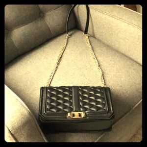 Rebecca Minkoff Quilted Structured Crossbody Black